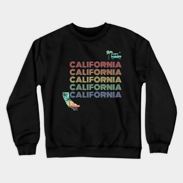 California Crewneck Sweatshirt by LaurelBDesigns